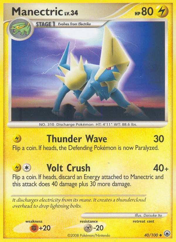 Manectric (40/100) [Diamond & Pearl: Majestic Dawn] | Good Games Cannington