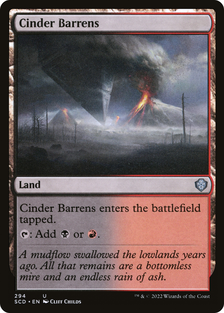 Cinder Barrens [Starter Commander Decks] | Good Games Cannington