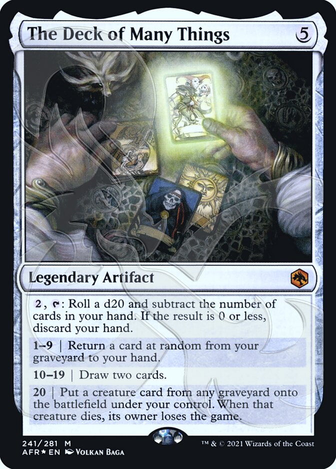The Deck of Many Things (Ampersand Promo) [Dungeons & Dragons: Adventures in the Forgotten Realms Promos] | Good Games Cannington