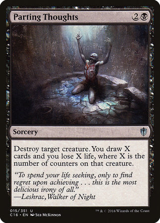 Parting Thoughts [Commander 2016] | Good Games Cannington