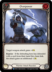 Overpower (Red) [U-WTR123] (Welcome to Rathe Unlimited)  Unlimited Rainbow Foil | Good Games Cannington