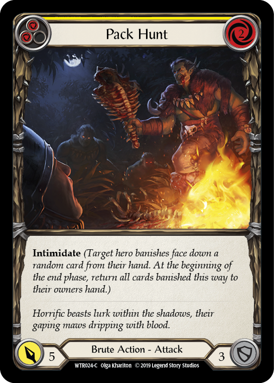 Pack Hunt (Yellow) [WTR024-C] Alpha Print Normal | Good Games Cannington