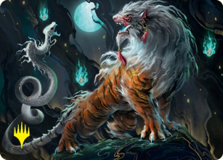 Gloomshrieker Art Card (Gold-Stamped Signature) [Kamigawa: Neon Dynasty Art Series] | Good Games Cannington