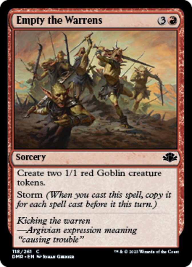 Empty the Warrens [Dominaria Remastered] | Good Games Cannington
