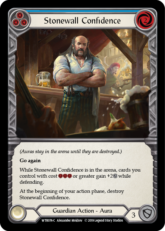 Stonewall Confidence (Blue) [WTR074-C] Alpha Print Normal | Good Games Cannington