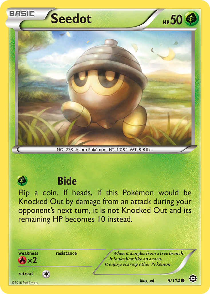 Seedot (9/114) [XY: Steam Siege] | Good Games Cannington