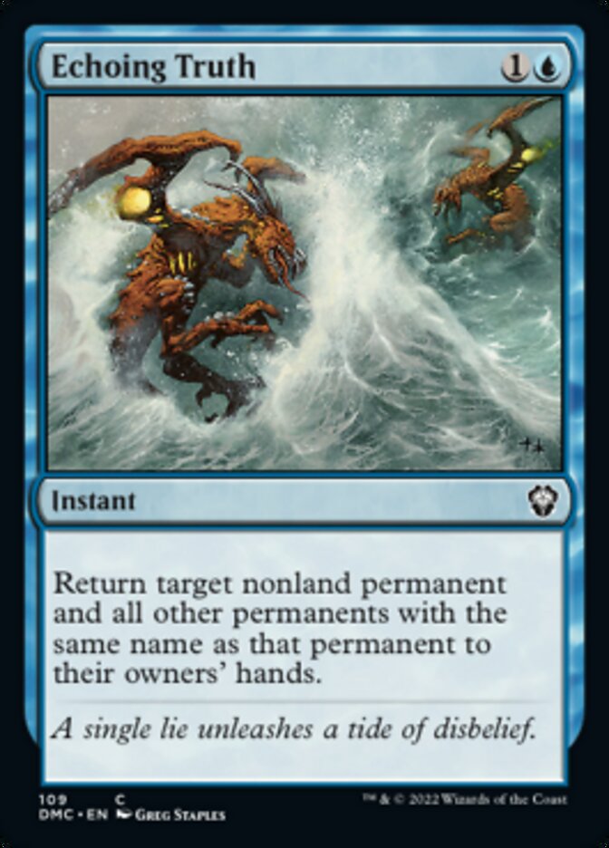 Echoing Truth [Dominaria United Commander] | Good Games Cannington