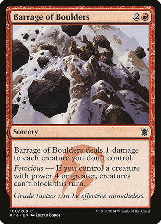 Barrage of Boulders [Khans of Tarkir] | Good Games Cannington