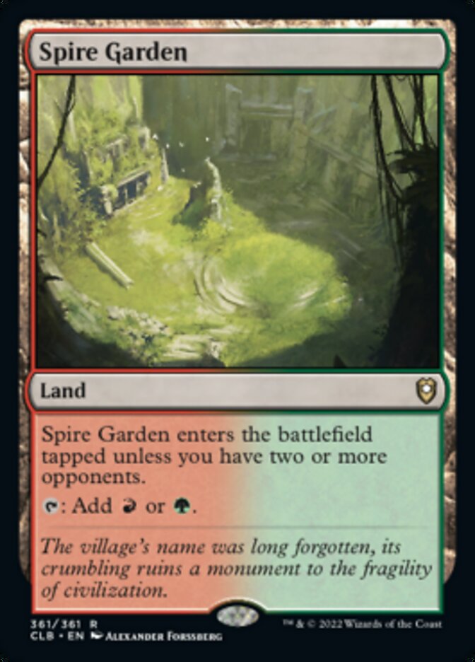 Spire Garden [Commander Legends: Battle for Baldur's Gate] | Good Games Cannington