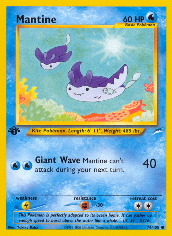 Mantine (74/105) [Neo Destiny 1st Edition] | Good Games Cannington