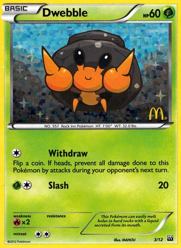 Dwebble (3/12) [McDonald's Promos: 2012 Collection] | Good Games Cannington