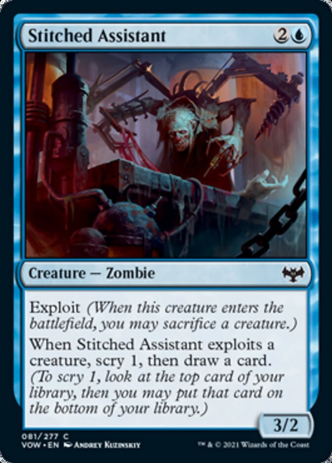 Stitched Assistant [Innistrad: Crimson Vow] | Good Games Cannington