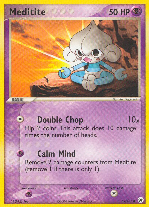 Meditite (65/101) [EX: Hidden Legends] | Good Games Cannington