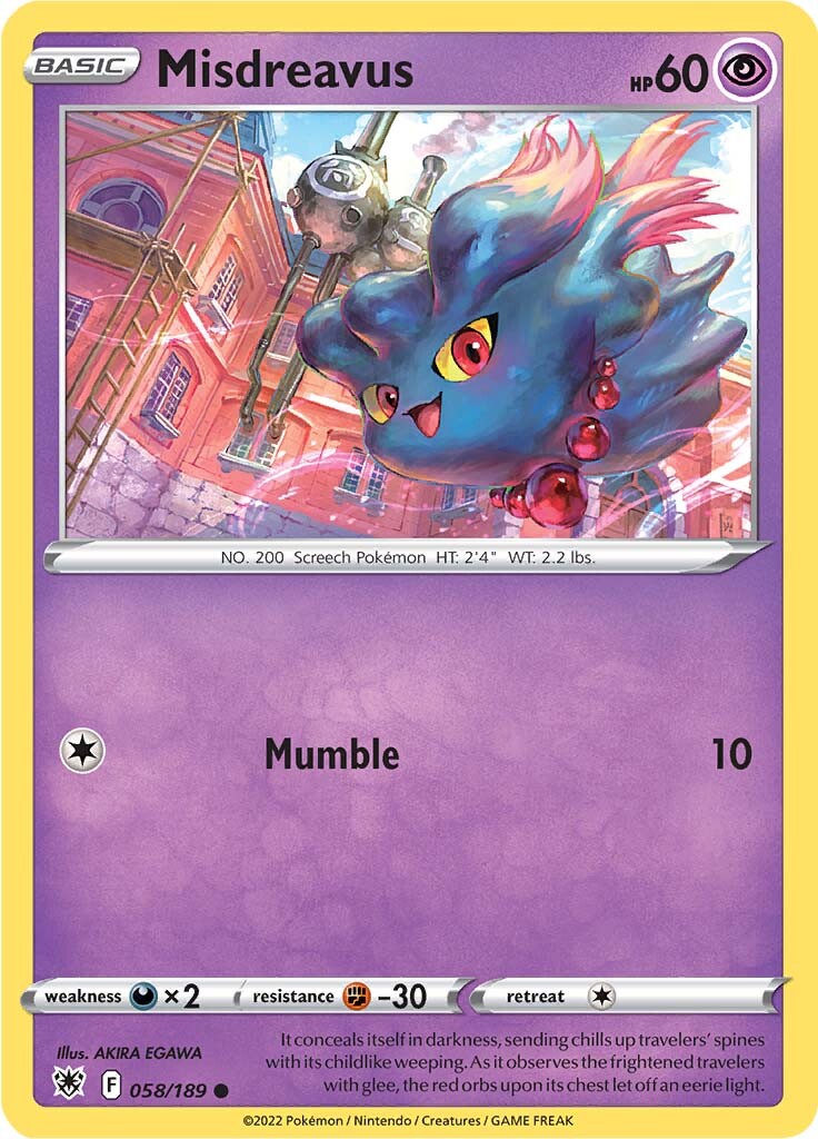 Misdreavus (058/189) [Sword & Shield: Astral Radiance] | Good Games Cannington