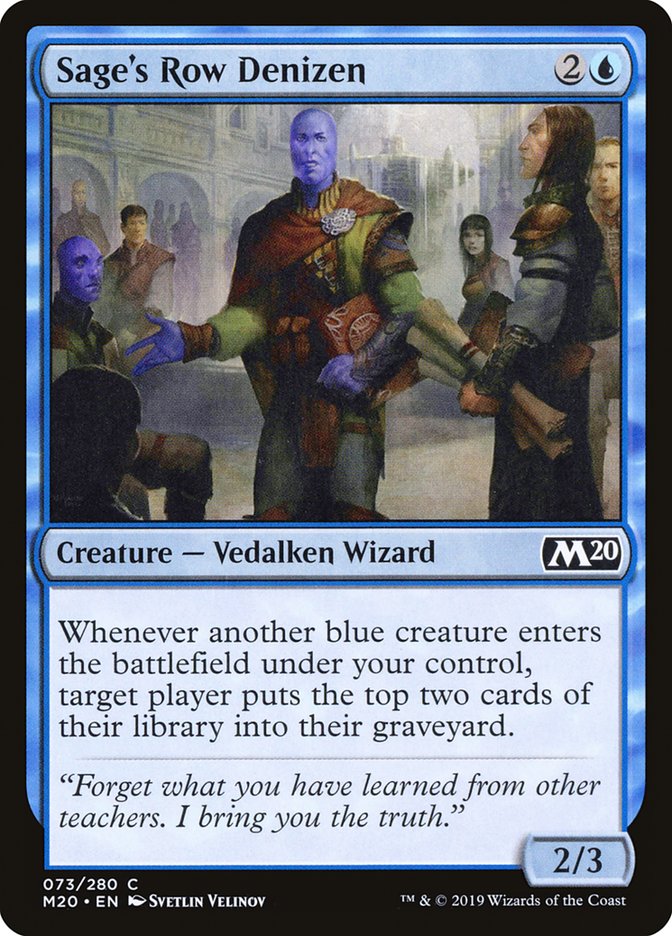 Sage's Row Denizen [Core Set 2020] | Good Games Cannington