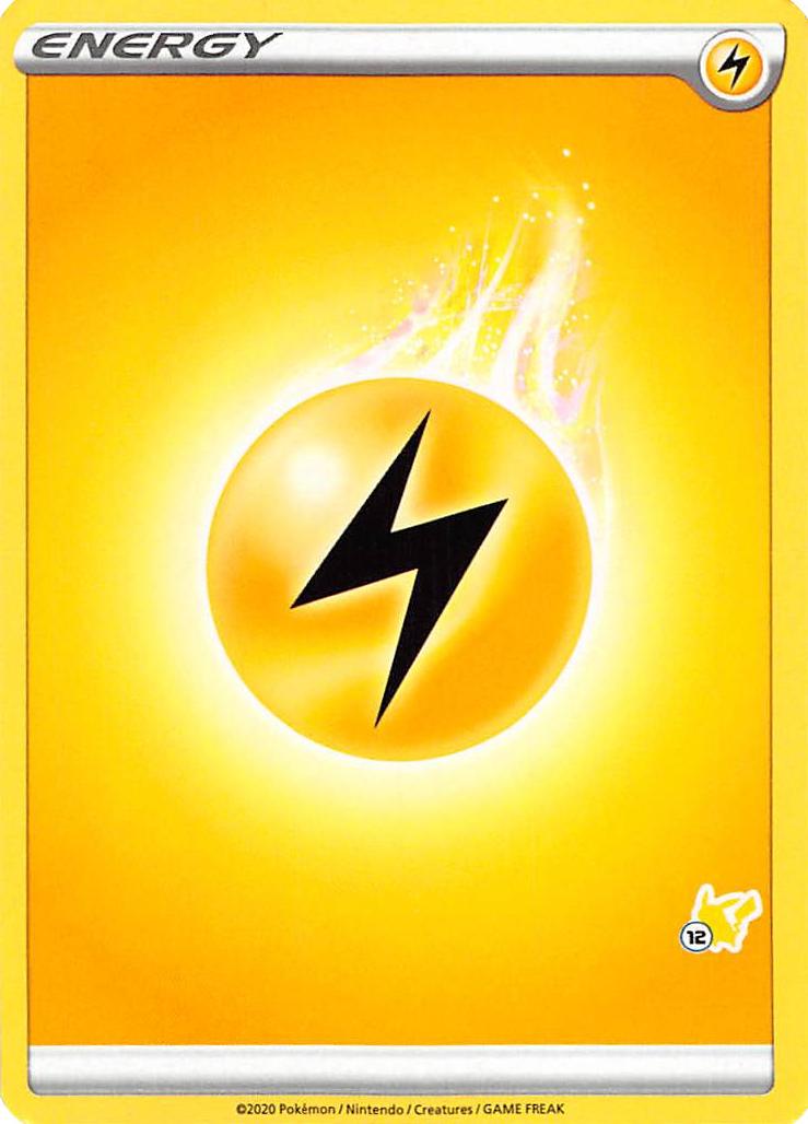Lightning Energy (Pikachu Stamp #12) [Battle Academy 2022] | Good Games Cannington