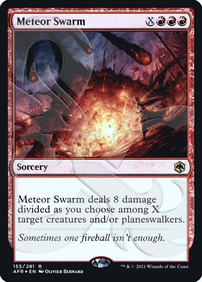Meteor Swarm (Ampersand Promo) [Dungeons & Dragons: Adventures in the Forgotten Realms Promos] | Good Games Cannington