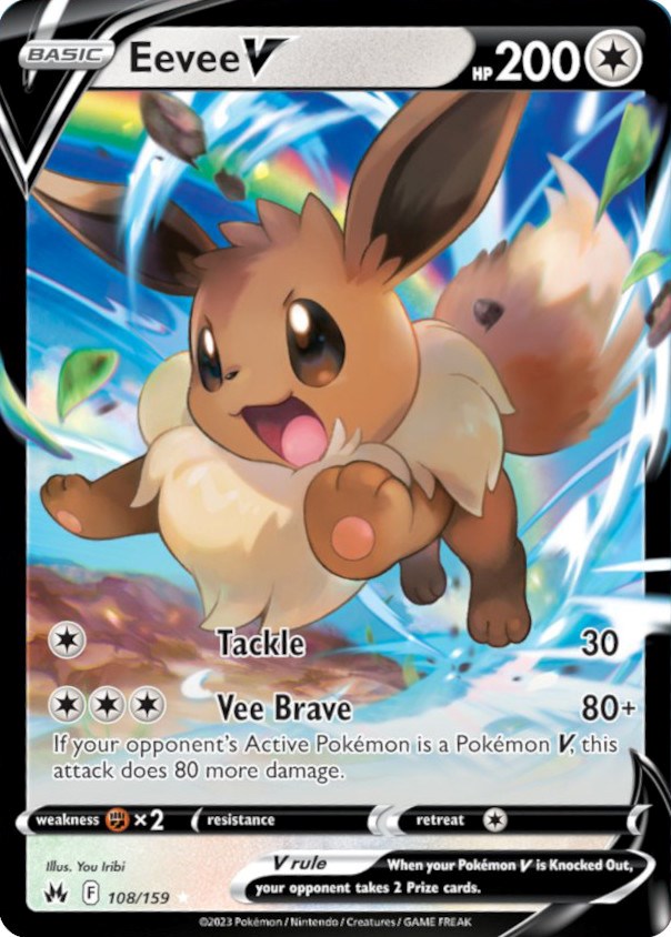 Eevee V (108/159) [Sword & Shield: Crown Zenith] | Good Games Cannington