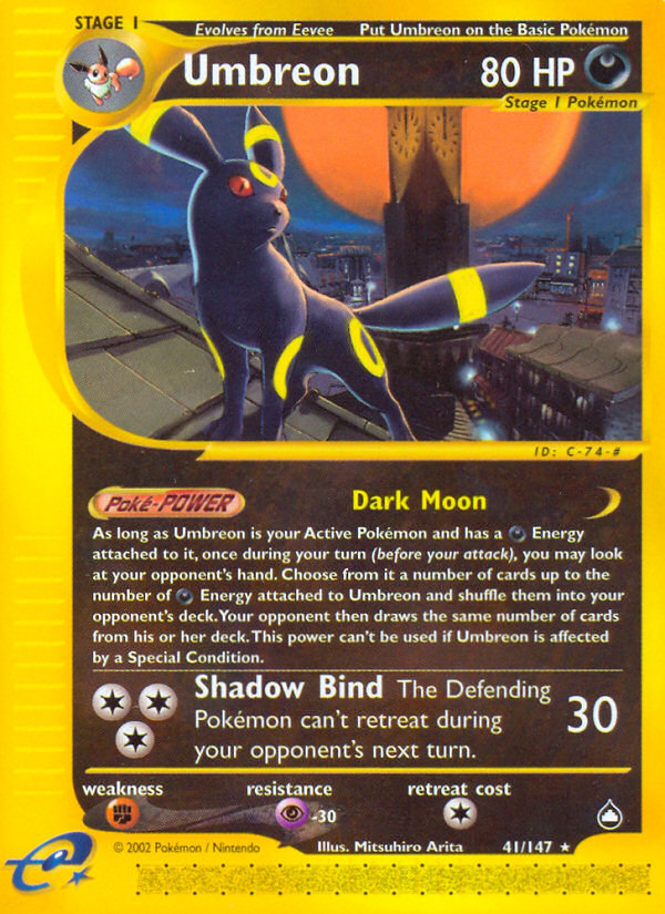 Umbreon (41/147) [Aquapolis] | Good Games Cannington
