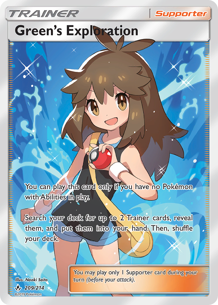 Green's Exploration (209/214) [Sun & Moon: Unbroken Bonds] | Good Games Cannington