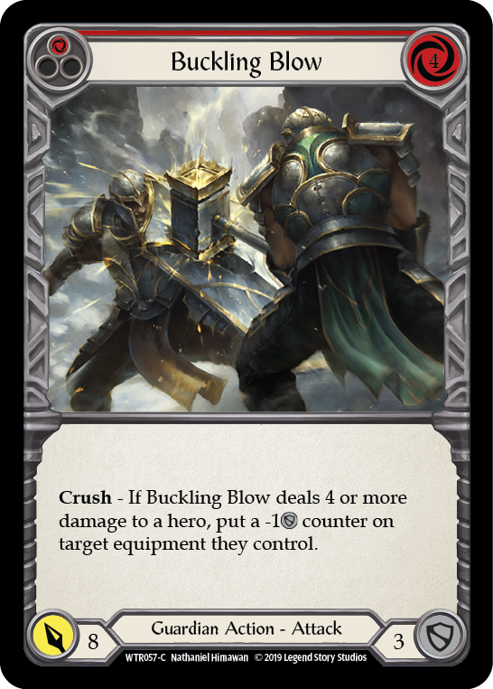 Buckling Blow (Red) [WTR057-C] Alpha Print Rainbow Foil | Good Games Cannington