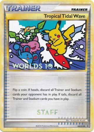 Tropical Tidal Wave (HGSS18) (Staff) [HeartGold & SoulSilver: Black Star Promos] | Good Games Cannington