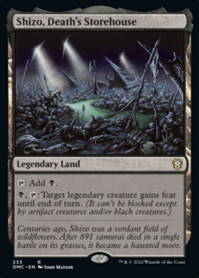 Shizo, Death's Storehouse [Dominaria United Commander] | Good Games Cannington
