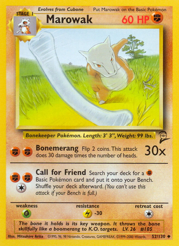 Marowak (52/130) [Base Set 2] | Good Games Cannington