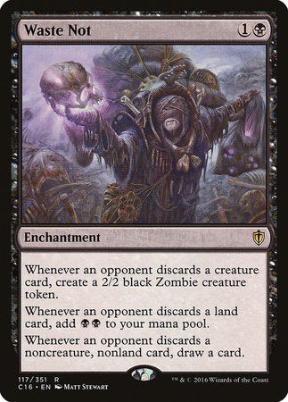 Waste Not [Commander 2016] | Good Games Cannington