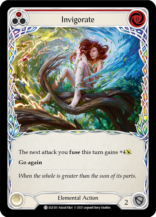 Invigorate (Red) [ELE103] (Tales of Aria)  1st Edition Normal | Good Games Cannington