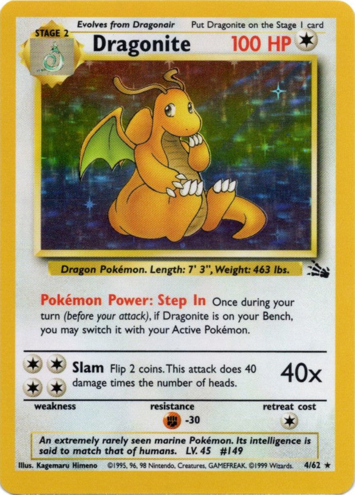 Dragonite (4/62) [Fossil Unlimited] | Good Games Cannington