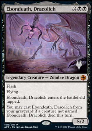 Ebondeath, Dracolich (Promo Pack) [Dungeons & Dragons: Adventures in the Forgotten Realms Promos] | Good Games Cannington