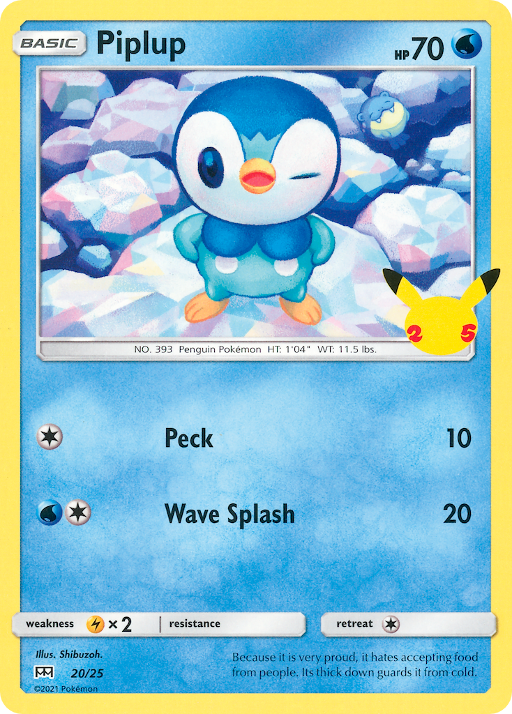 Piplup (20/25) [McDonald's 25th Anniversary] | Good Games Cannington