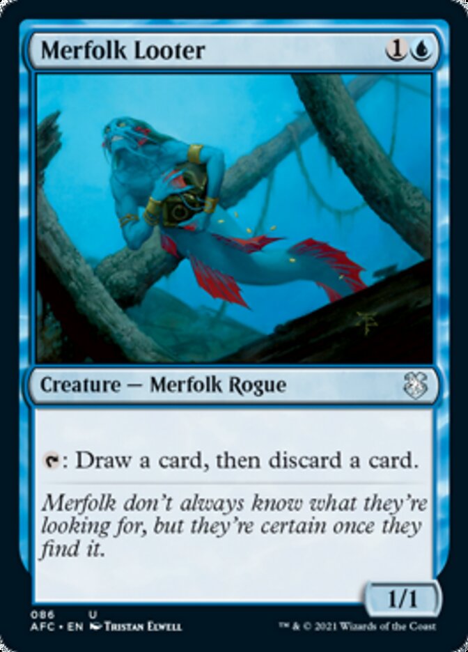 Merfolk Looter [Dungeons & Dragons: Adventures in the Forgotten Realms Commander] | Good Games Cannington