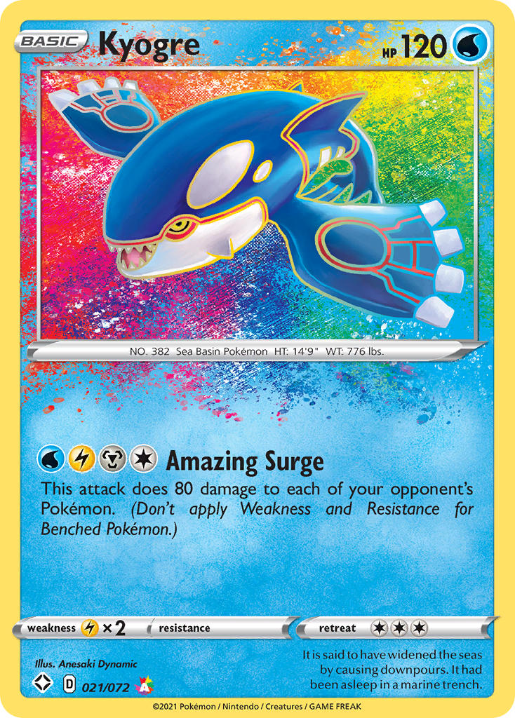 Kyogre (021/072) [Sword & Shield: Shining Fates] | Good Games Cannington