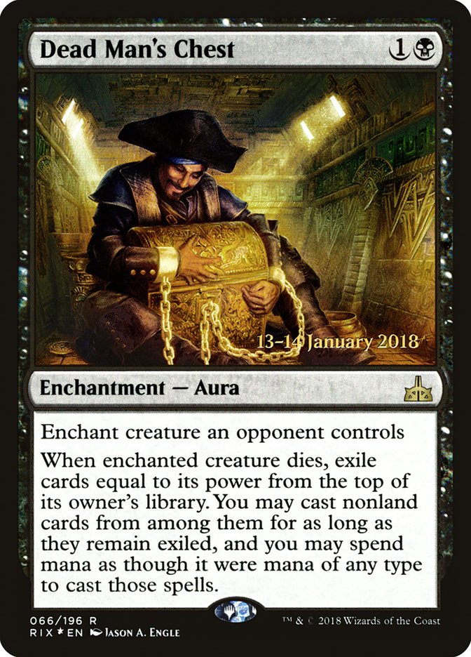 Dead Man's Chest [Rivals of Ixalan Prerelease Promos] | Good Games Cannington