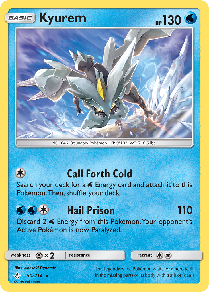 Kyurem (50/214) [Sun & Moon: Unbroken Bonds] | Good Games Cannington
