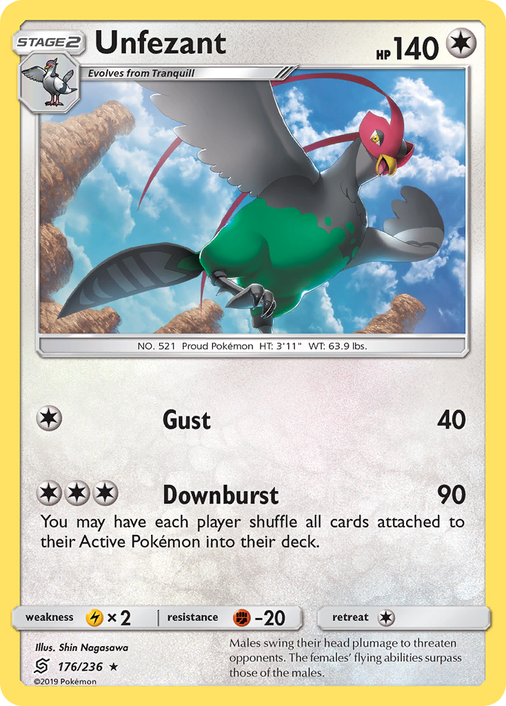 Unfezant (176/236) [Sun & Moon: Unified Minds] | Good Games Cannington