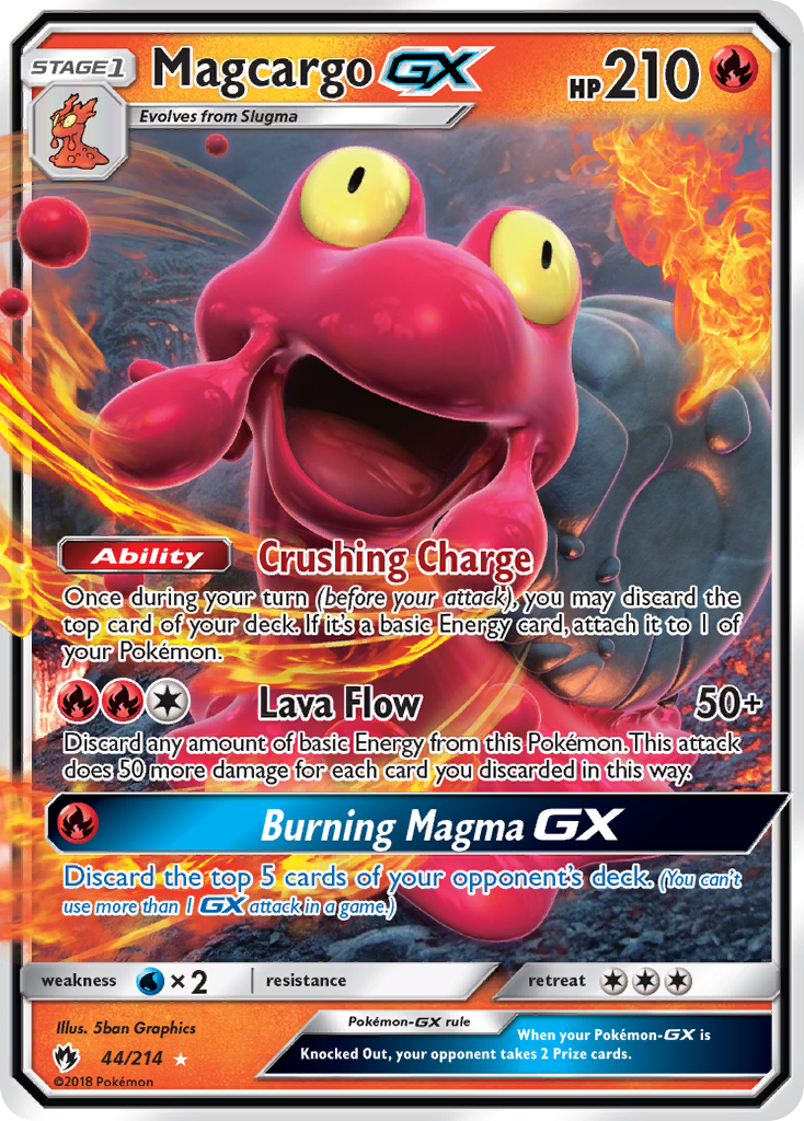 Magcargo GX (44/214) [Sun & Moon: Lost Thunder] | Good Games Cannington