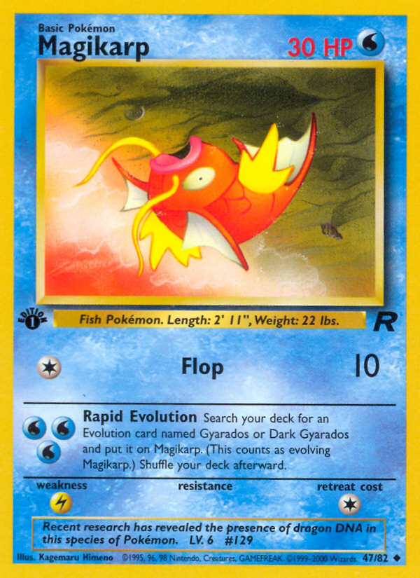 Magikarp (47/82) [Team Rocket 1st Edition] | Good Games Cannington