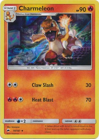 Charmeleon (19/147) (Premium Collection Promo) [Sun & Moon: Burning Shadows] | Good Games Cannington