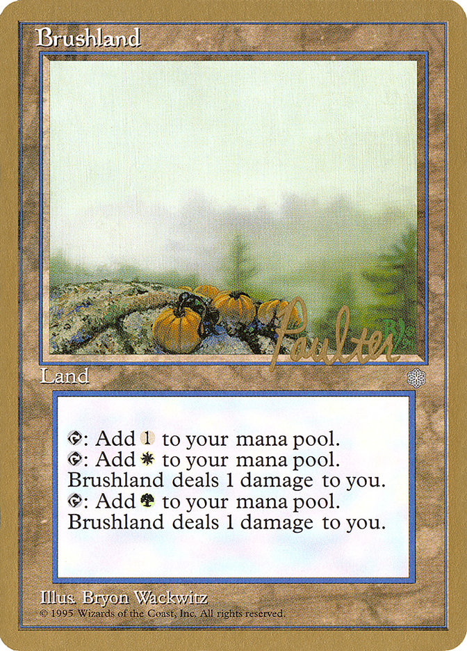 Brushland (Preston Poulter) [Pro Tour Collector Set] | Good Games Cannington