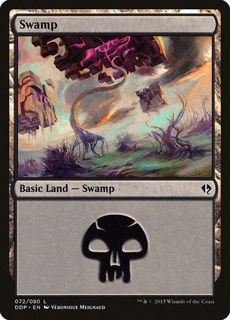Swamp (72) [Duel Decks: Zendikar vs. Eldrazi] | Good Games Cannington