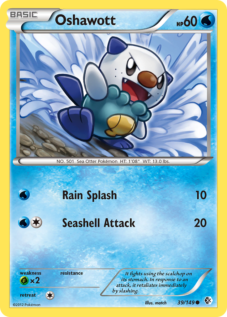 Oshawott (39/149) [Black & White: Boundaries Crossed] | Good Games Cannington