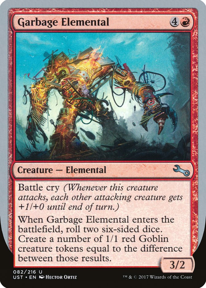 Garbage Elemental (3/2 Creature) [Unstable] | Good Games Cannington
