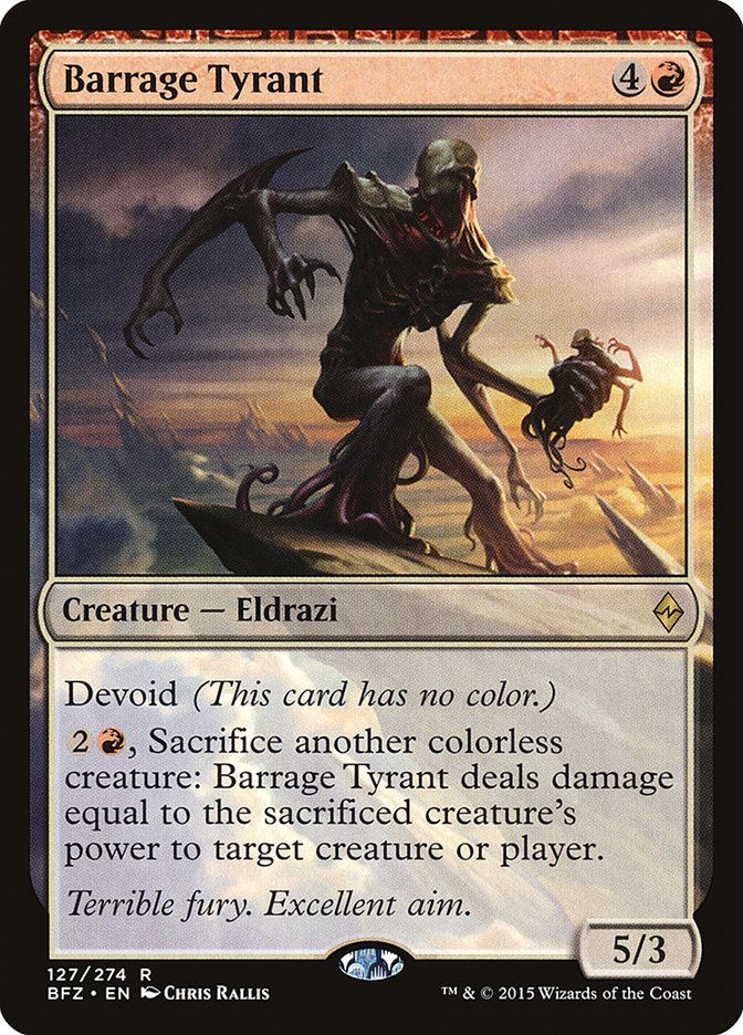 Barrage Tyrant [Battle for Zendikar] | Good Games Cannington