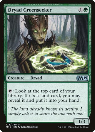 Dryad Greenseeker [Core Set 2019] | Good Games Cannington
