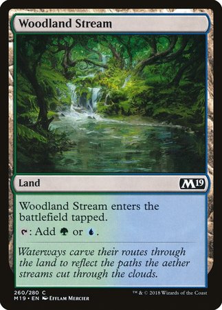 Woodland Stream [Core Set 2019] | Good Games Cannington