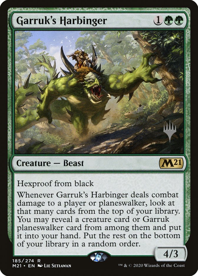 Garruk's Harbinger (Promo Pack) [Core Set 2021 Promos] | Good Games Cannington
