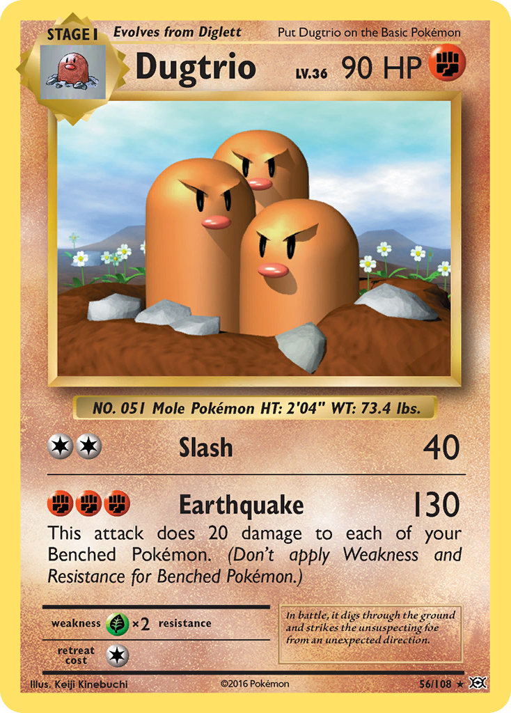 Dugtrio (56/108) [XY: Evolutions] | Good Games Cannington